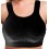 Gemm High Impact Non Wired Plus Size Large Cup Sports Bra Black