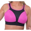 Gemm High Impact Non Wired Plus Size Large Cup Sports Bra Pink