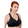 Womens High Impact Sports Bra Non Wired Zip Front Plus Size 34-46 D-J